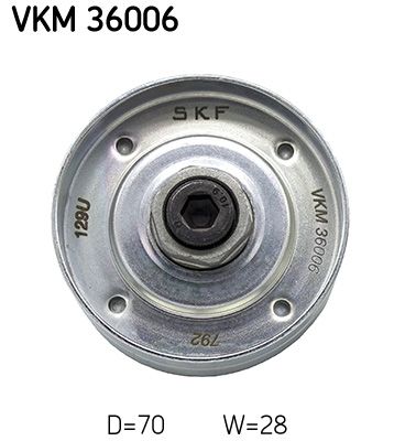 Obrázok Vratná/vodiaca kladka rebrovaného klinového remeňa SKF  VKM36006